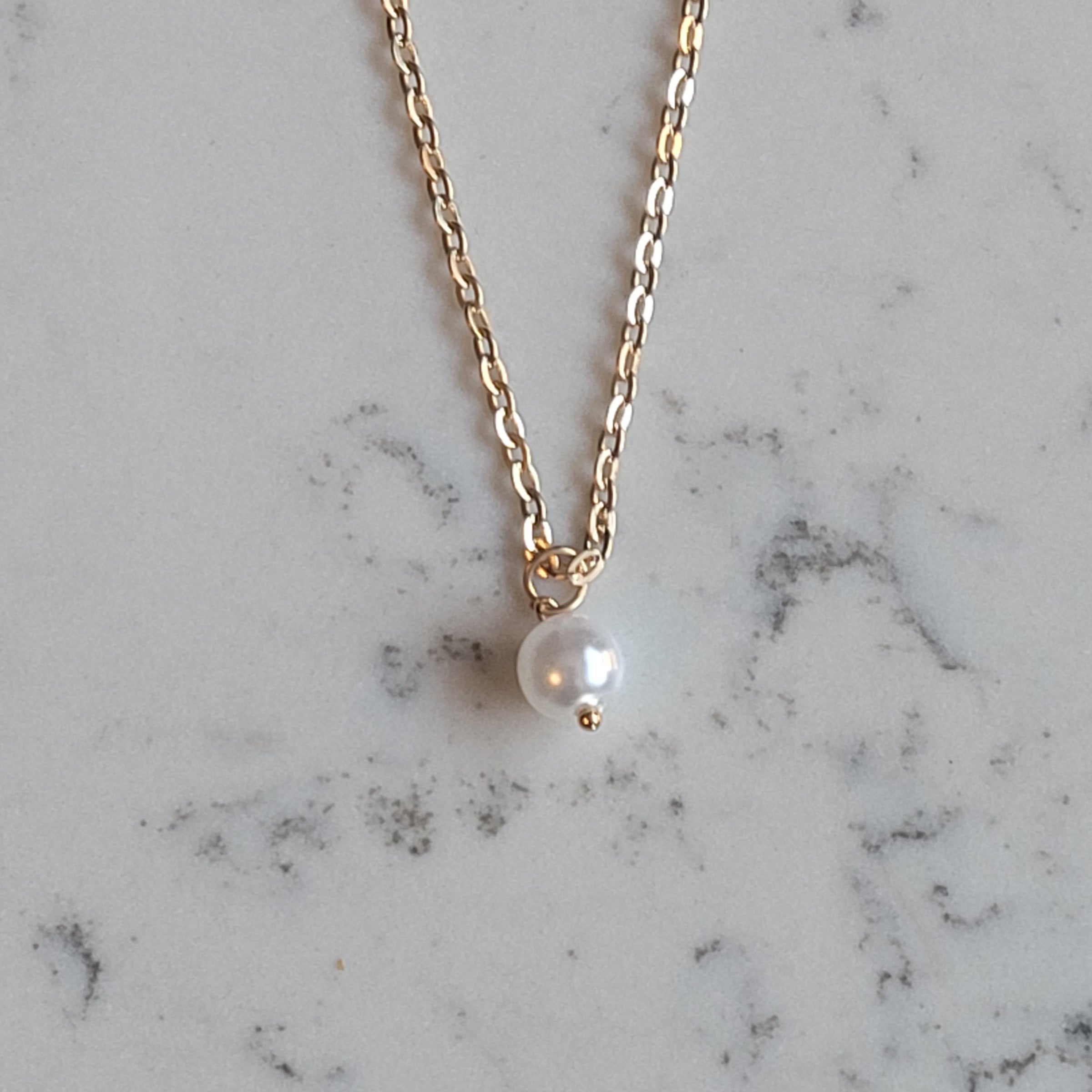 Pearl Necklace with Diamond Charm- SOLD - Sholdt Jewelry Design